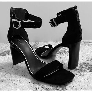 Rag & Bone Ellis Sandal High Heel Black Suede Size 38 8 NEW